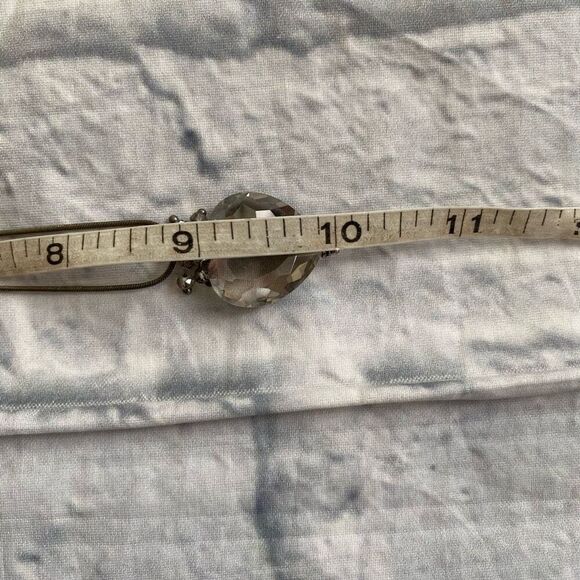 Necklace bundle with 9” chain drop w/single jewels and bracelet w/black pearls - Picture 10 of 10